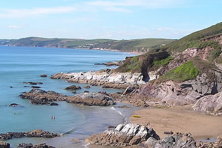 There are lots of hidden coves and beaches nearby including Whitsand Bay with its large sandy beach